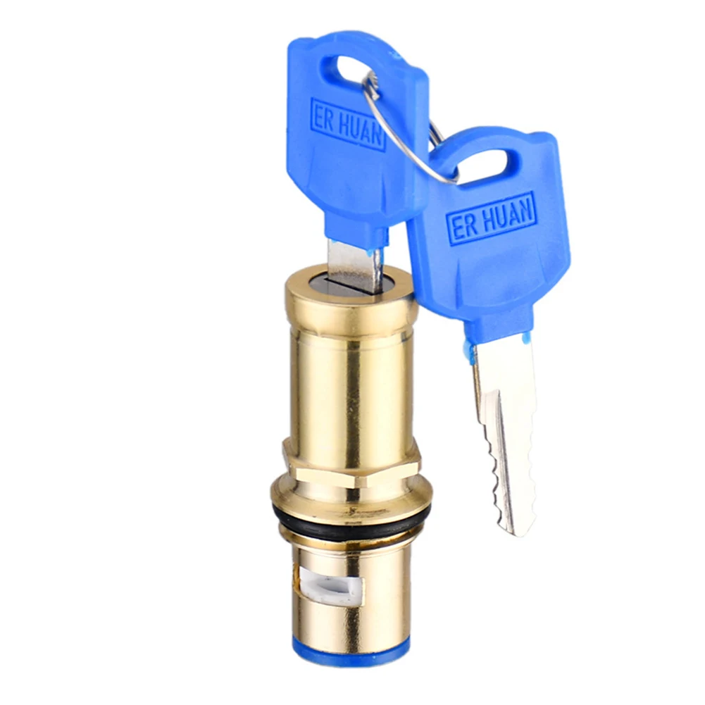 Key Lock Valve Anti-theft Tap Erosion Resistant Design Explosion-proof Strength Rotary Switch Mechanism For Home Sinks