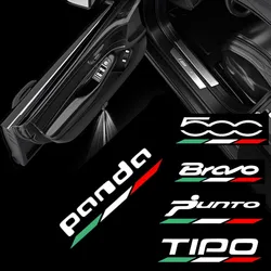 2X LED Car Door 500 Emblem Lights Welcome Lamp Projector Accessories For Fiat Abarth Punto Panda Bravo Stilo Ducato Tipo 595 312