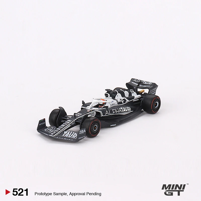 MINI GT 1:64 Model Car F1 2022 AT03 #22 Yuki Tsunoda Alloy Sport Vehicle#521