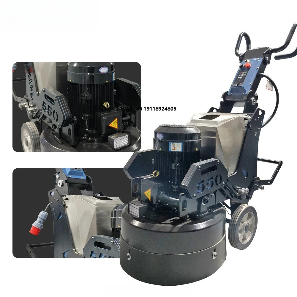 Factory Direct  550 Manual Concrete Floor Grinder Engine High Efficiency Portable Compact Design Gear Cured Epoxy Floor