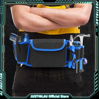 Multifunctional Oxford Cloth Thickened Electric Tool Pocket Maintenance Aerial Work for Electrician Carpenter Long Pocket Portab