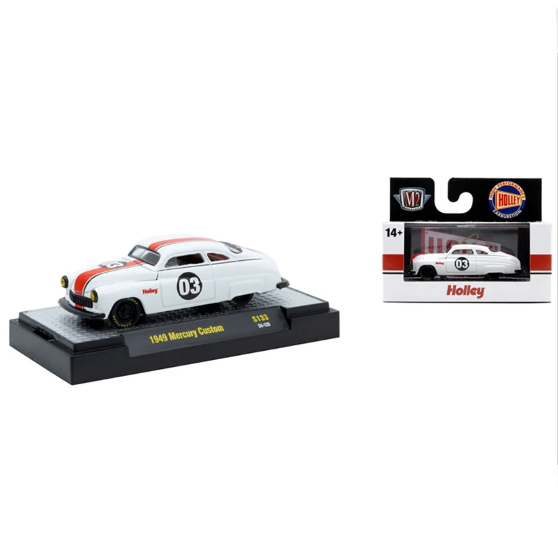 M2-Maschinen, Maßstab 1:64, Druckguss-Legierung, 1949 Mercury, individuelles Coupe-Spielzeug, Autos, Modell, Klassiker, Geschenke für Erwachsene, Souvenir, statische Anzeige