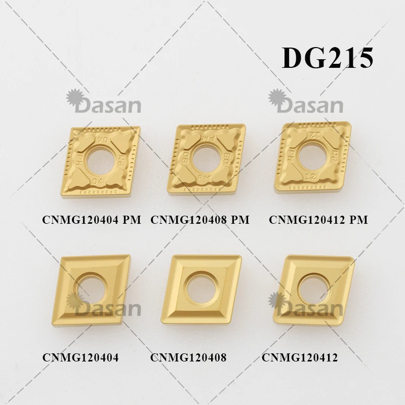 10PCS CNMG120404 DM น ZC CNMG120408 CNMG120412คุณภาพสูงคาร์ไบด์ Slotted CNMG DG215 CNC เครื่องกลึงเครื่องตัดเครื่องมือ