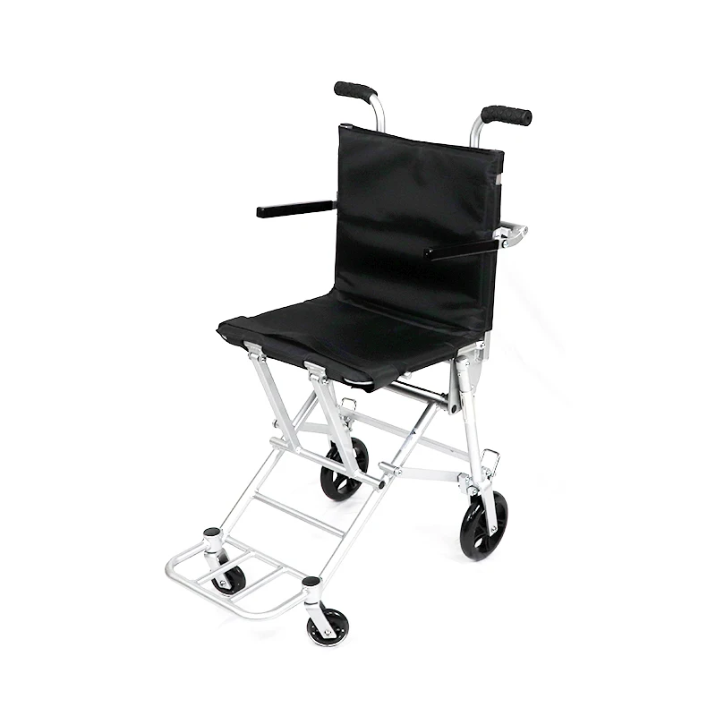 

Ultra Lightweight 6.7kg Folding Travel Wheel Chair Portable Handicapped Scooter Super Light Airplane Accessible