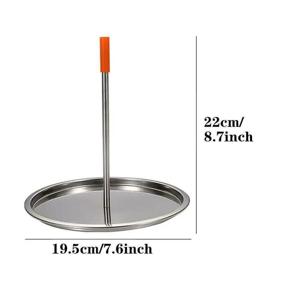 Stainless Steel Grilled Chicken Rack Vertical Skewer Barbecue Spike Poultry Hanger Meat Roast Removable Handle with Chassis view 6