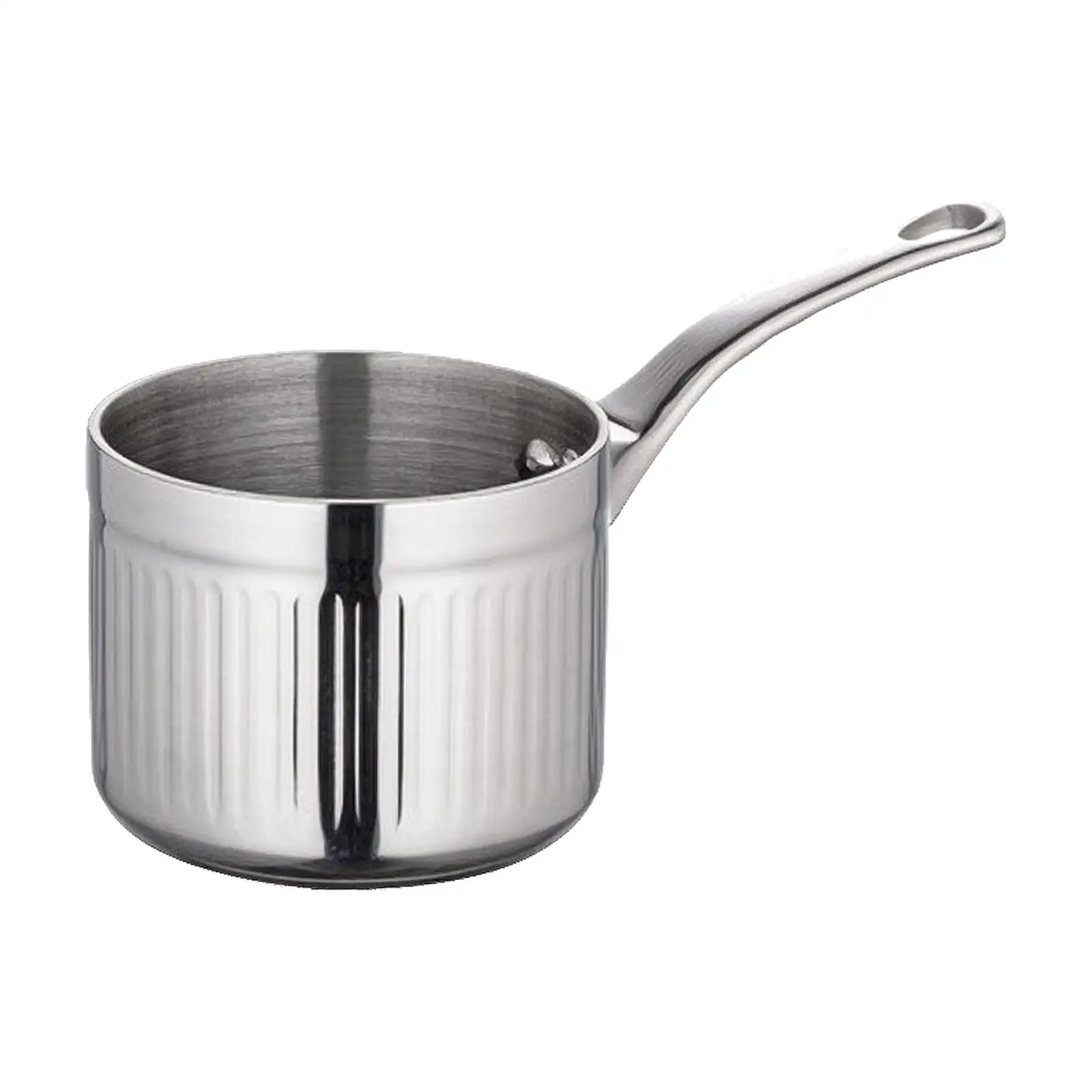 Stainless Steel Saucepan Thick Bottom Single-Handle Saucepan Milk Pot Even Heat Distribution Cookware Long-Lasting