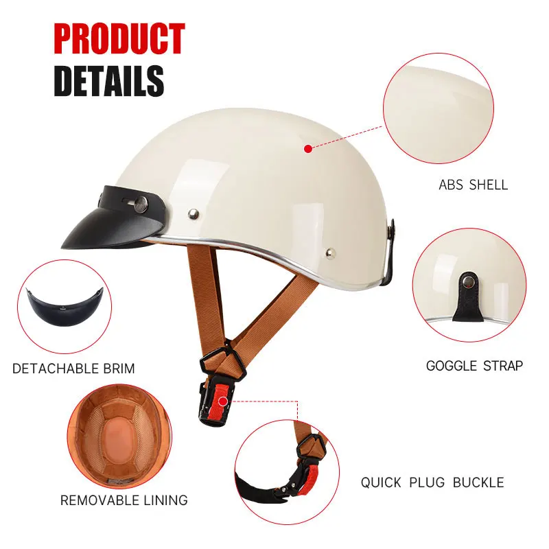 NEUE Helm Motorrad Moto Retro Helme Halbe Gesicht Mehrere Muster DOT Zertifizierung Männer Frauen Roller Motorrad Ausrüstung