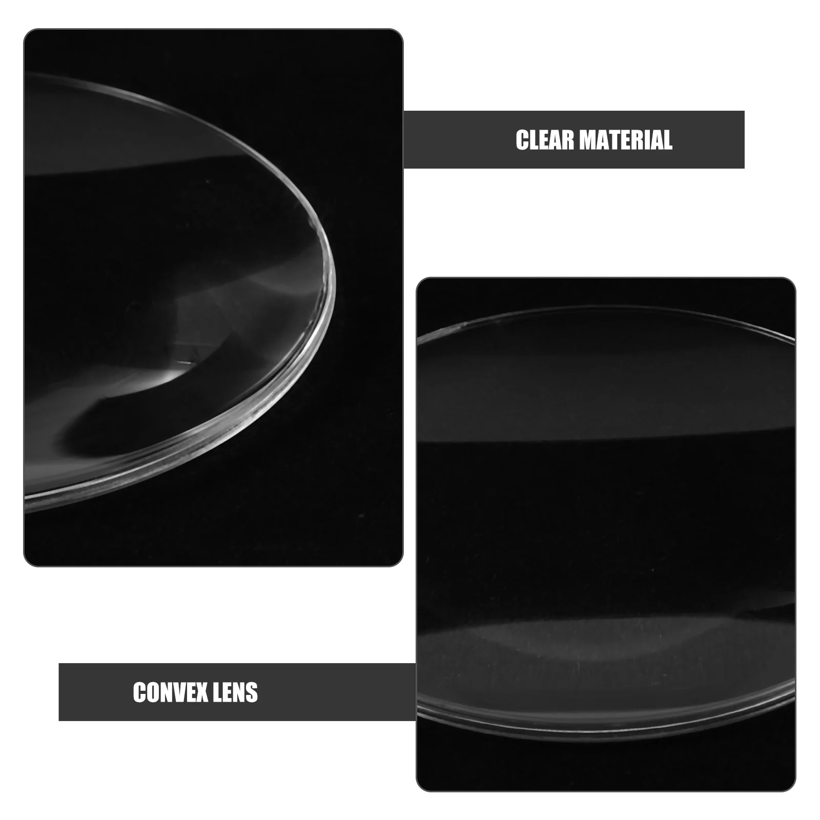 

10Pcs Handheld Magnifying Lens Clear Acrylic Durable Interchangeable Enhance Bright Image Quality Magnifying Lens