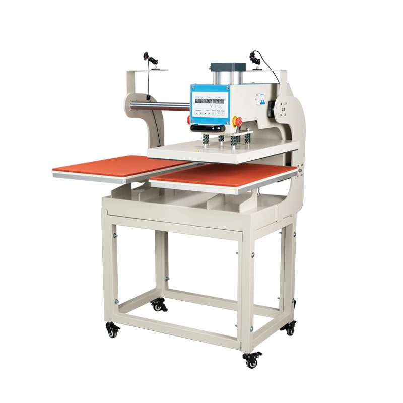 16x24 Inches Pneumatic up Sliding Dual Platen Heat Press Machine with infared Positioning