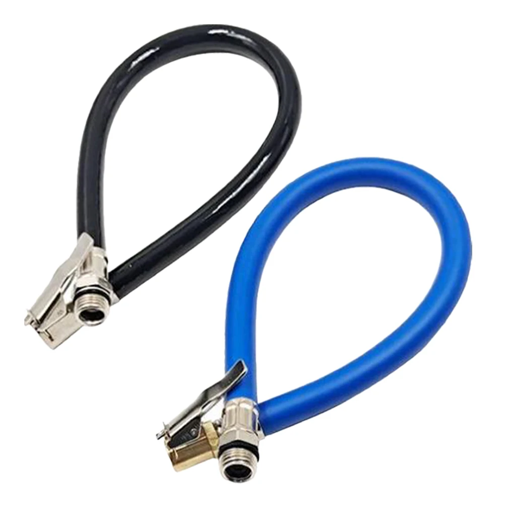 

2PCS Tire Pressure Gun Inflatable Hose Copper Connector Air Chuck Adapter for Car Motorcycle Bicycle Durable Versatile Portable