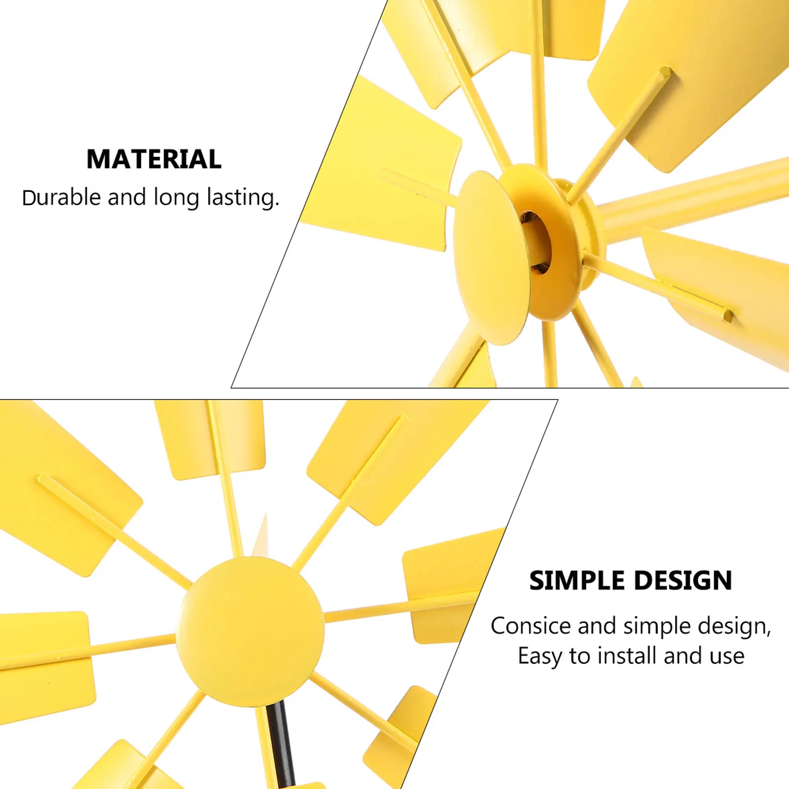 

Metal Windmill Durable Iron Yard Spinner for Outdoor Garden Party Favors Kids Toys Scare Outdoor Windmill Birds