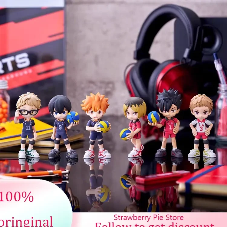 

New Haikyuu!! Blind Box Pvc Hinata Shoyo Tobio Kageyama Action Figures Handmade Desktop Ornament Mystery Box Animation Gifts