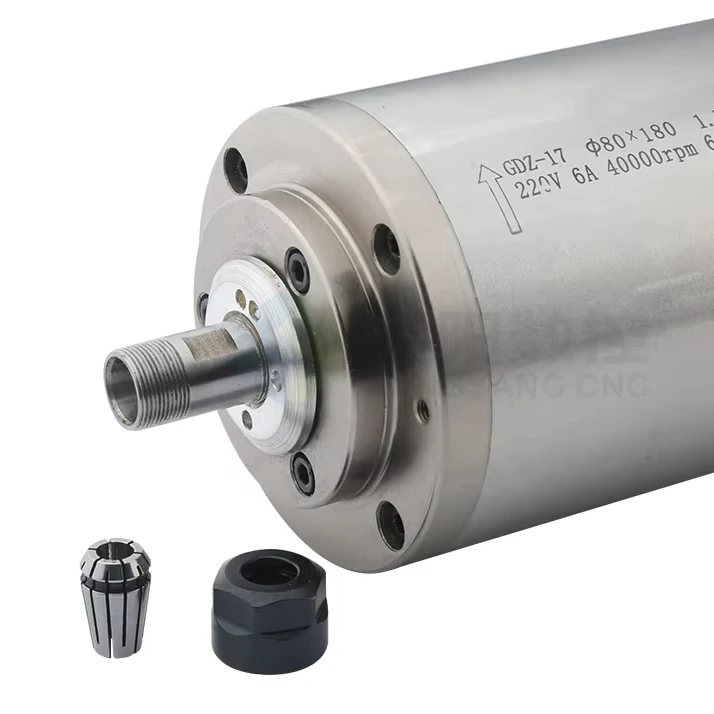 300W Water Cooled CNC Spindle Motor Core Bearing Components 300W Water Cooling Spindle Pump