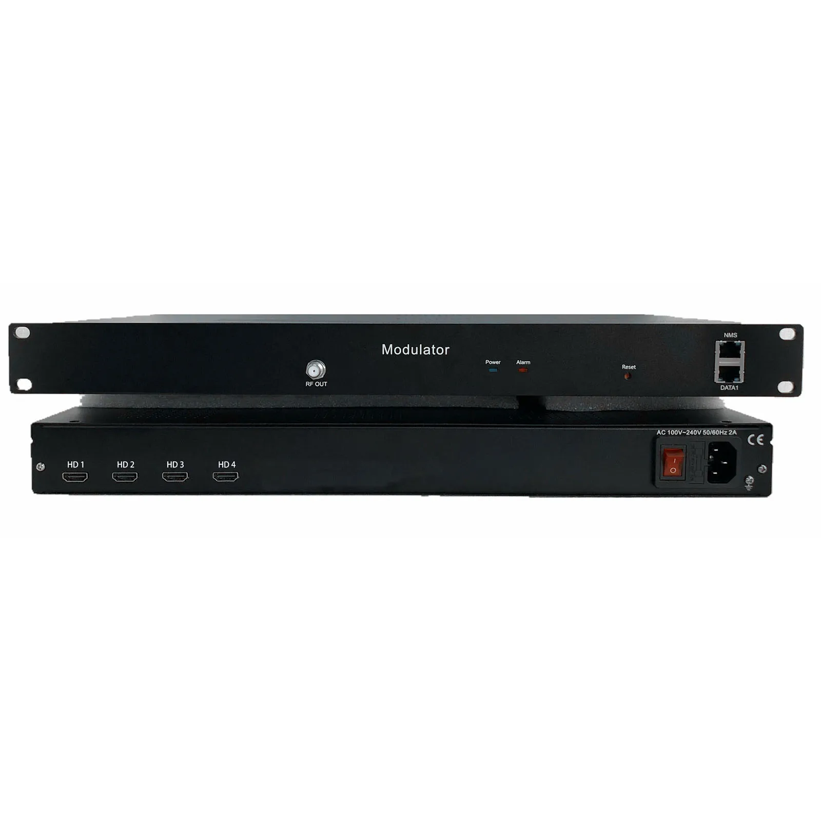 1080P 4/8 HD to 4 carriers of DVB-C/DVB-T/ATSC/ISDB-T encoder modulator Digital TV Headend QAM RF Modulator