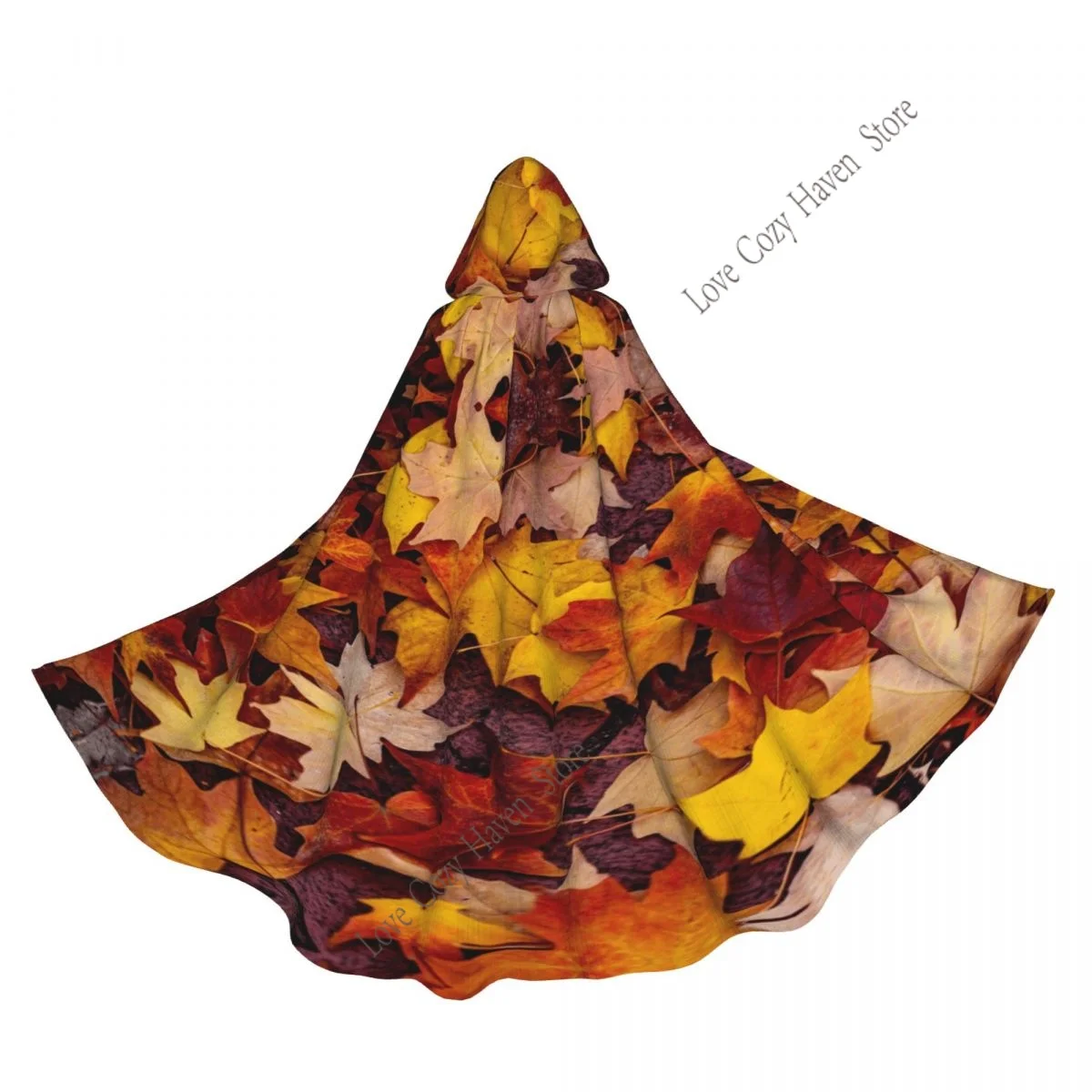 

Опавшие листья осенью, средневековые костюмы для косплея, плащ с капюшоном, накидки, длинные халаты, куртки, пальто, карнавал