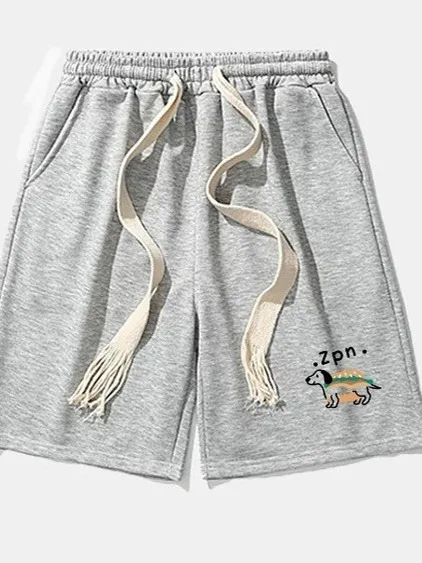 

plus Size Men's Ice Silk ort Pants Summer Thin Five-Point Loose Sports Casual Straight Leg Pants for Active Youth