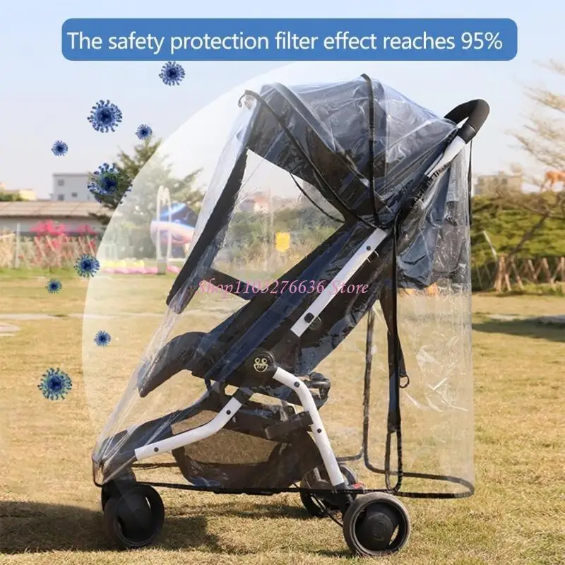 R6FD Ganzjahres-Kinderwagen-Regenhülle, EVA-Kinderwagendach, faltbarer Wagenschutz – Detail 10