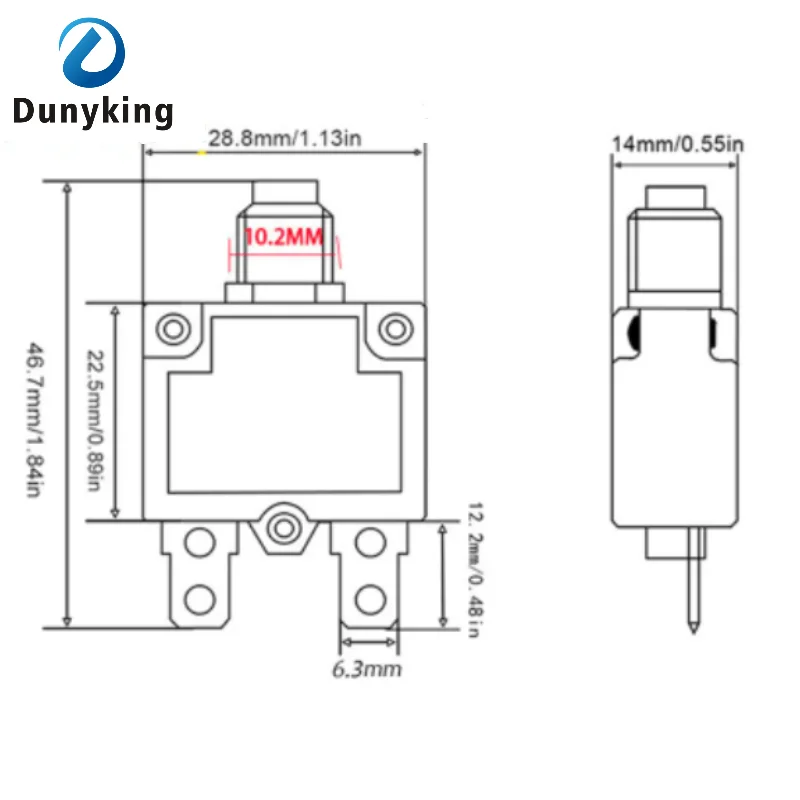 5Pcs 2A 3A 5A 6A 7A 8A 10A 15A 20A 25A 30A Circuit Breaker Overload Protector Switch Fuse Waterproof Cap