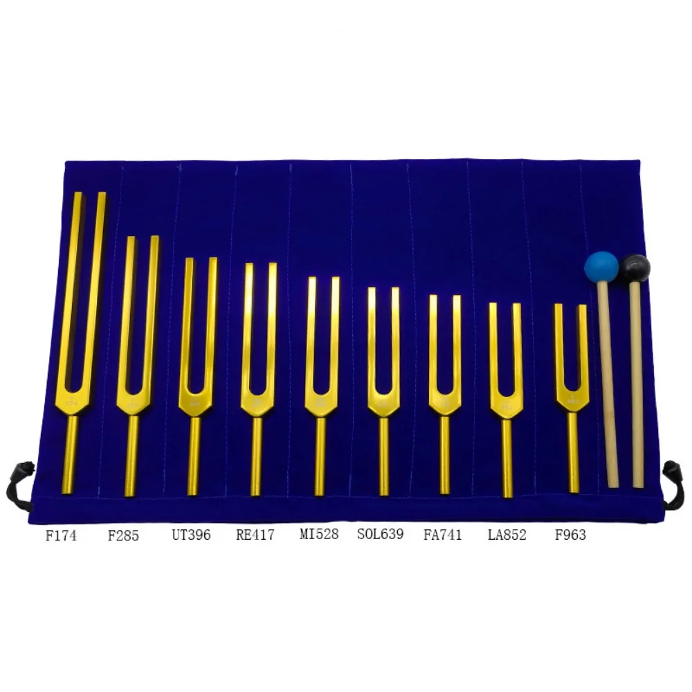 Tuning Fork Set Healing Solfeggio Aluminum Alloy Tuning Forks Medical Chakras Therapeutic Diapason Percussion Instruments Gift - Image 4
