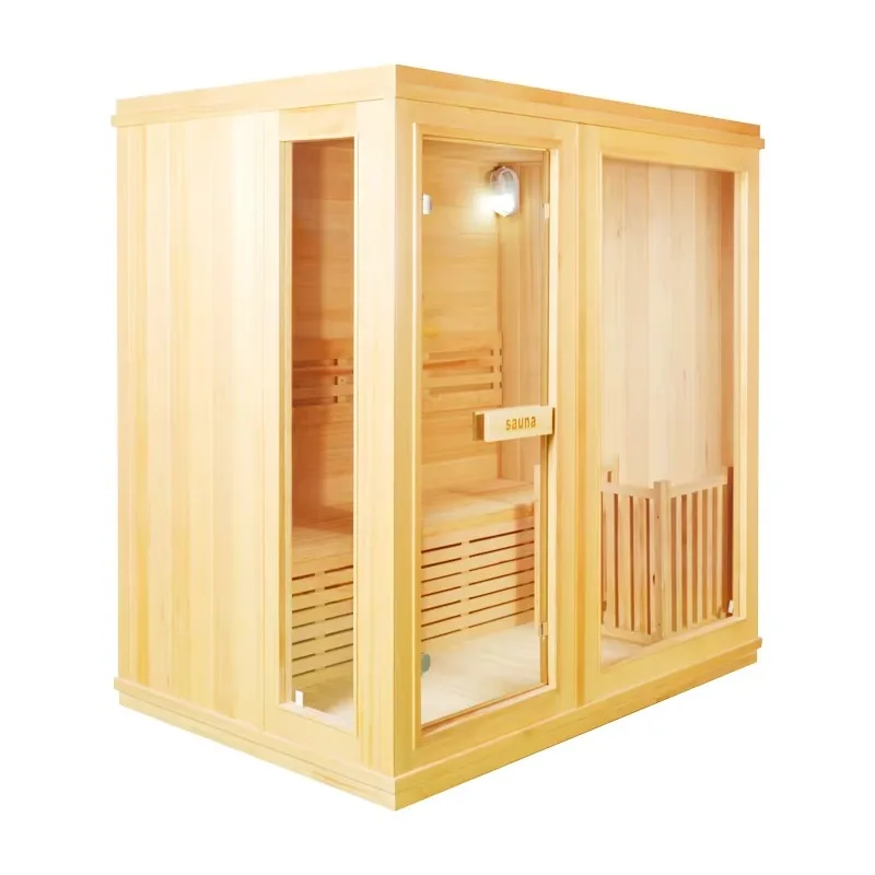 Professional Factory Low Price Indoor Square Steam Room Solid Wood Warm Spa Wet Steam Sauna Room