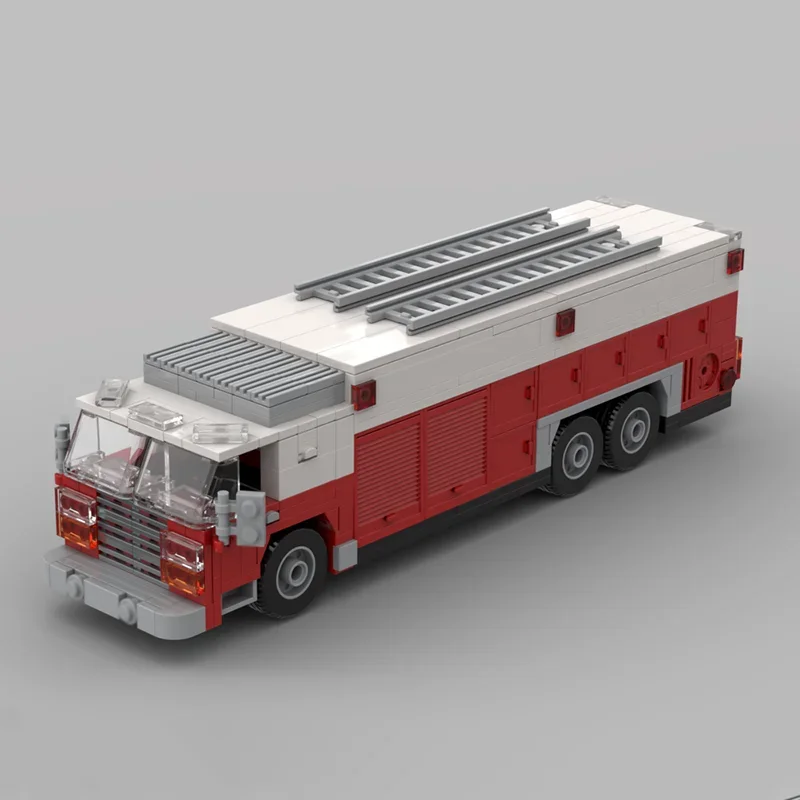 Fire Fighting Model Moc Building Bricks Style Heavy Rescue Model  Technology Modular Block Toys DIY Assembly Christmas Gifts