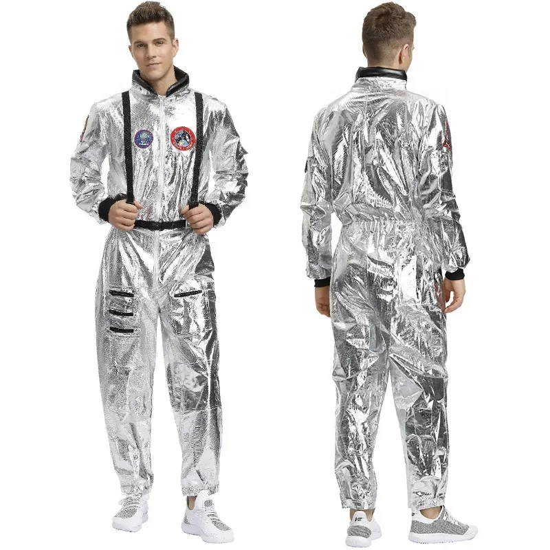 New Astronaut Costume Adult Space Suit Costume Cosplay Halloween Costume For Women Men Adult Carnival Party Dress Up