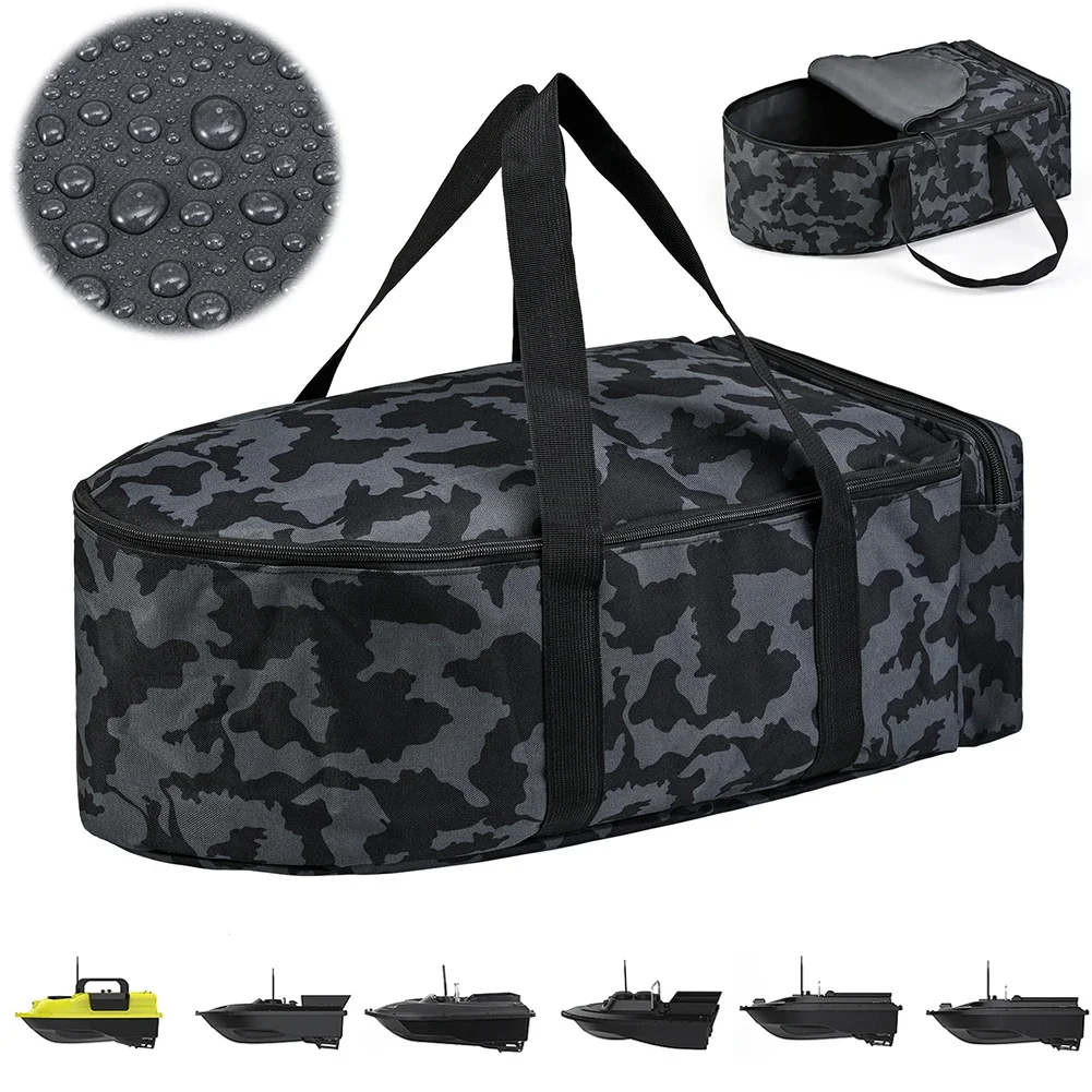 

Bait Boat Carry Bag Water Repellent Fishing Tackle Bag Double Zipper Bait Boat Storage Bag with Handle Fishing Equipment