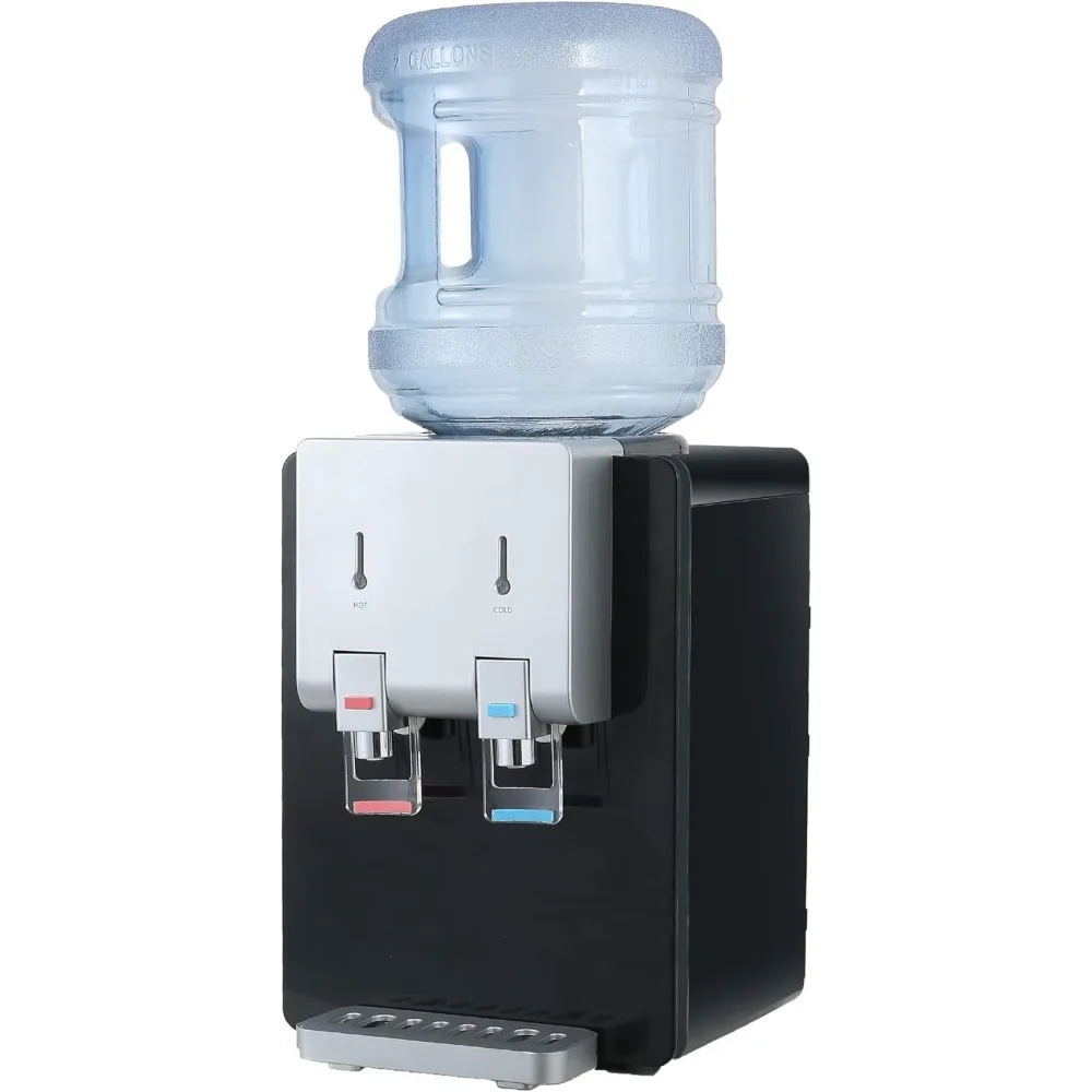 

Desktop Water Cooler Dispenser Top Loading Water Dispenser Hot & Cold Water Coolers with Child Safety Lock Drinking Fountain