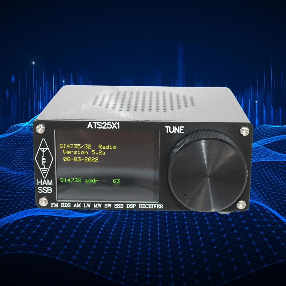 ATS25X1 Полнодиапазонный DSP радиоприемник FM/LW/MW/SSB приемник Si4732 Чип цифрового радио 2,4-дюймовый сенсорный экран Встроенный аккумулятор