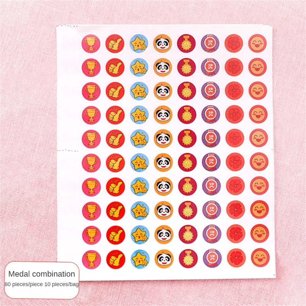 Стикеры в награду 10 листов/упаковка, прозрачный рисунок, приятная липкость, не спадает, богатые стили, милые Стикеры, Стикеры