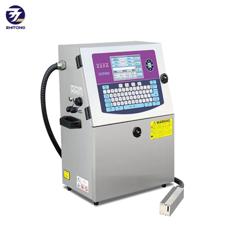 ZT Waterproof Continuous CIJ Inkjet Printer/ Coding Machine/ Transfer Date Batch For Bags Pipe Bottle Box Plastic Printer