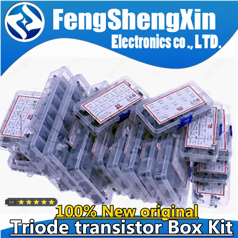 TO-92 Transistor Kit assortment box BC327 BC337 BC517 BC547 BC548 BC549 2N2222 3906 3904 5401 5551 C945 S8050 S8550 A733 S9012