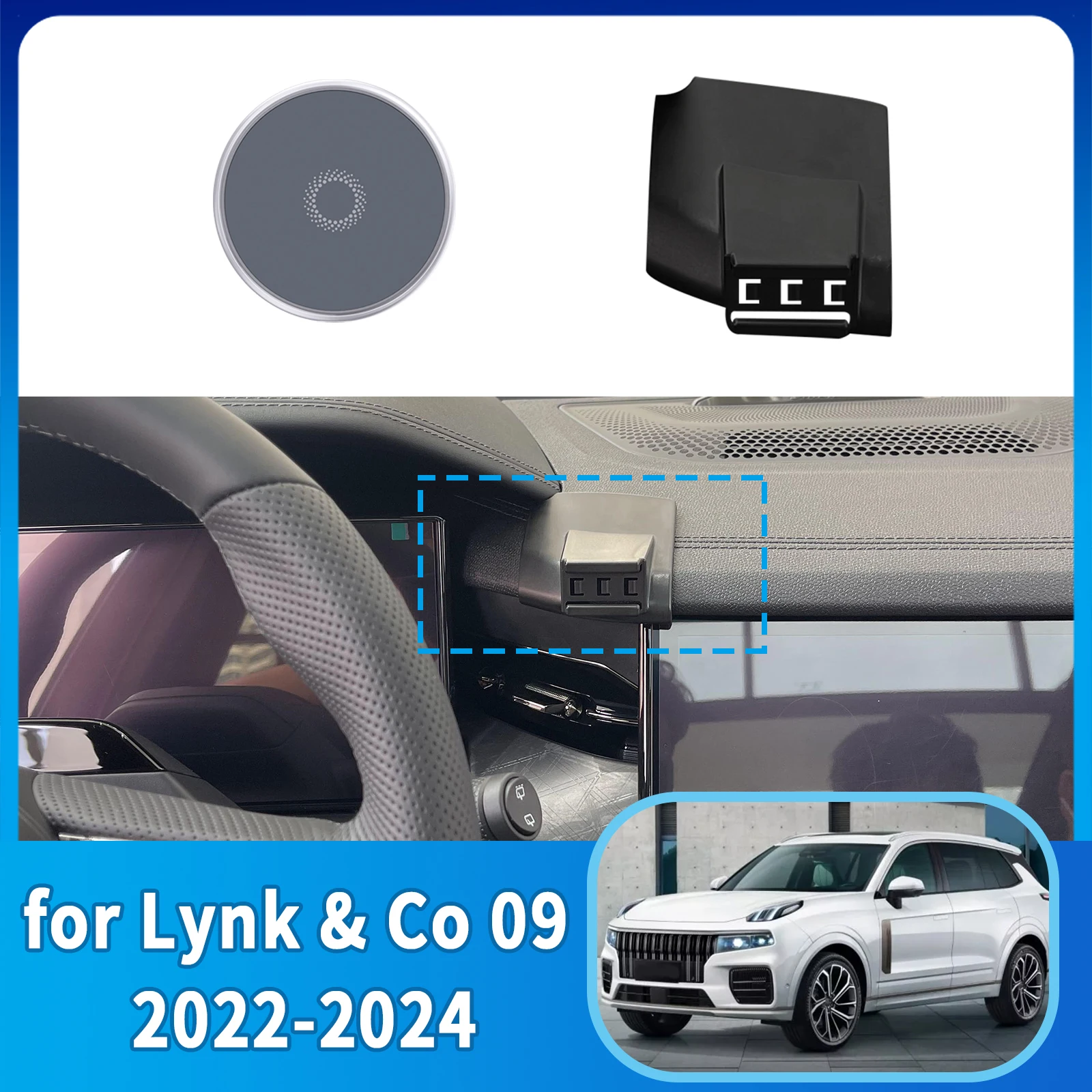 

​​fit for Lynk & Co 09 2022 2023 2024 Integrated Screen Mount Phone Holder Mount Car accessoires