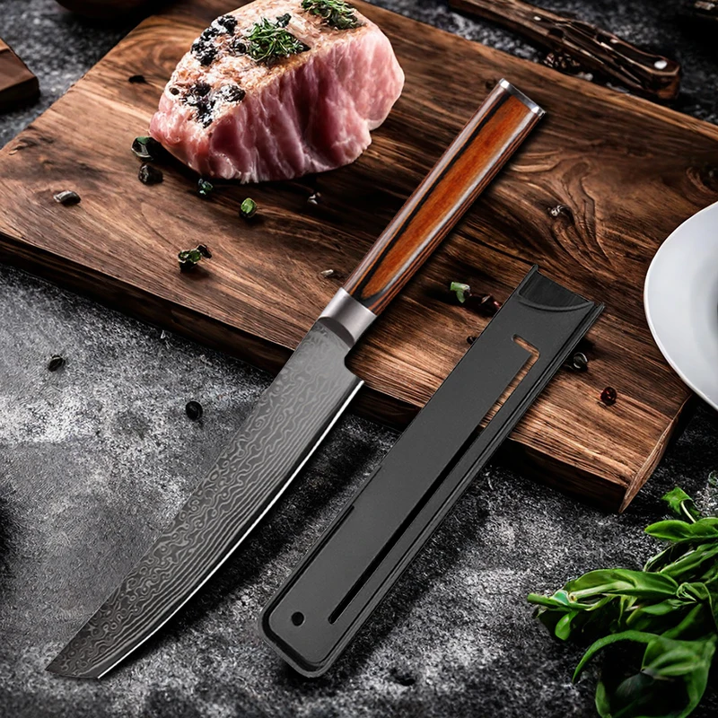 Damascus Steel Kitchen Knife Chef Knife Butcher Meat Cleaver Boning Barbecue Slicing Kiritsuke Knife Sushi Knife Cooking Tools