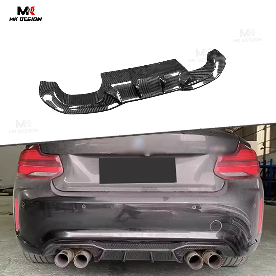 

Carbon Fiber AK Style Rear Bumper Lip Diffuser for BMW F87 M2 M2C 2016-2020 Rear Diffuser Splitter Car Accessories