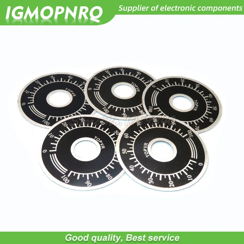 5pcs potentiometer knob 0-100 WTH118 scale digital scale can be equipped with WX112 TOPVR IGMOPNRQ