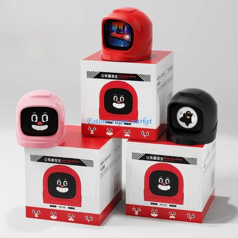 090B Intelligent Electric Robot Travel Companion Toy For Drivers With Animated Expressions Sound Effects