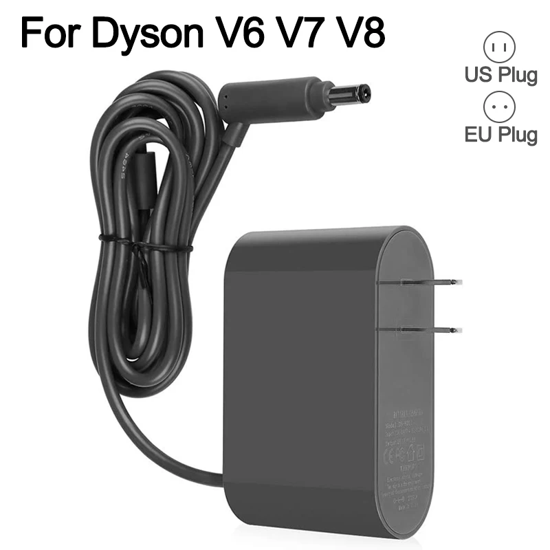 Charger Adapter For Dyson V6 V7 V8 DC58 DC59 DC61 DC62 SV03 SV04 SV05 SV06 Cordless Vacuum Cleaner Charger For Dyson EU/US Plug