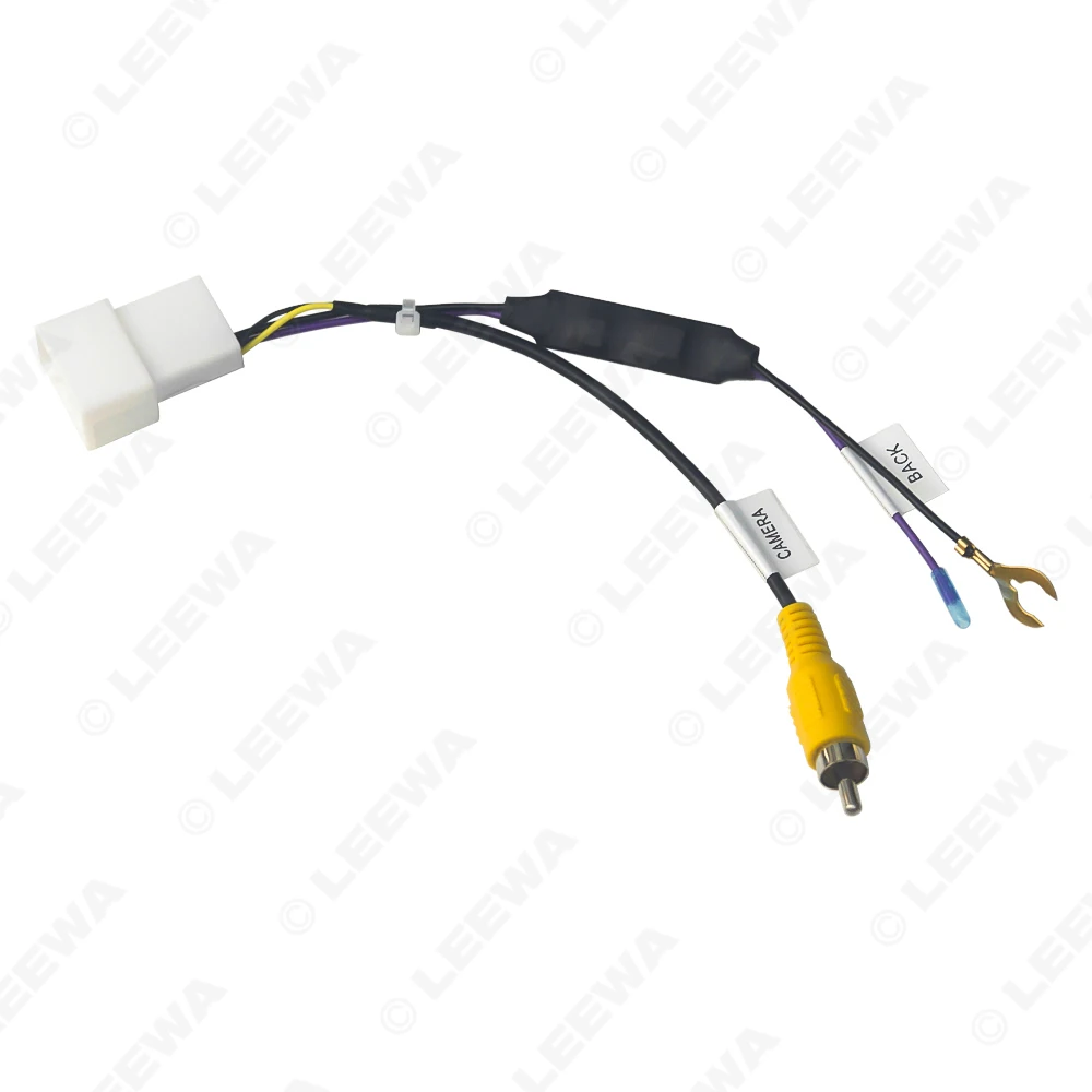 LEEWA 16-pin Car Reverse Camera Output Video Adapter Wiring Cable For Toyota Original Factory Camera Video Output #CA7457