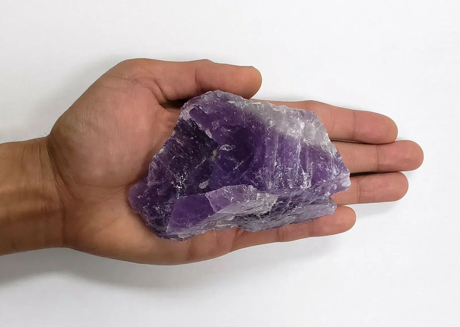 115g LARGE Amethyst Crystal Chunks, Rough Natural Healing Raw Lapidary Stones