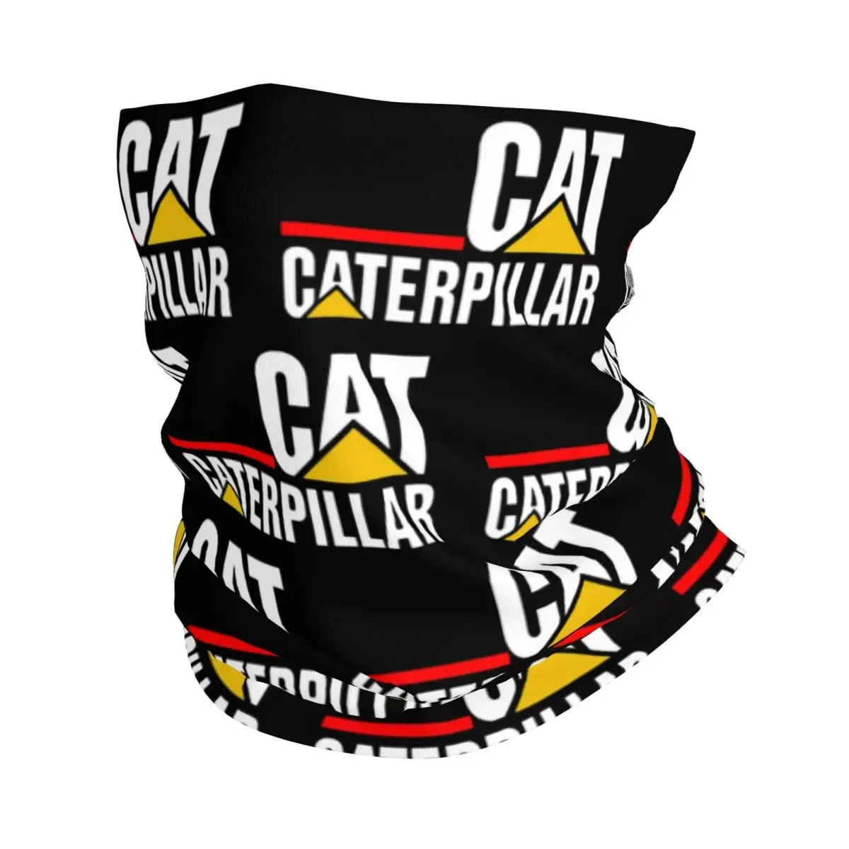 Cat-caterpillar Logo Bandana Neck Gaiter Printed Wrap Mask Scarf Multifunction Headwear Cycling For Men Women Adult Winter