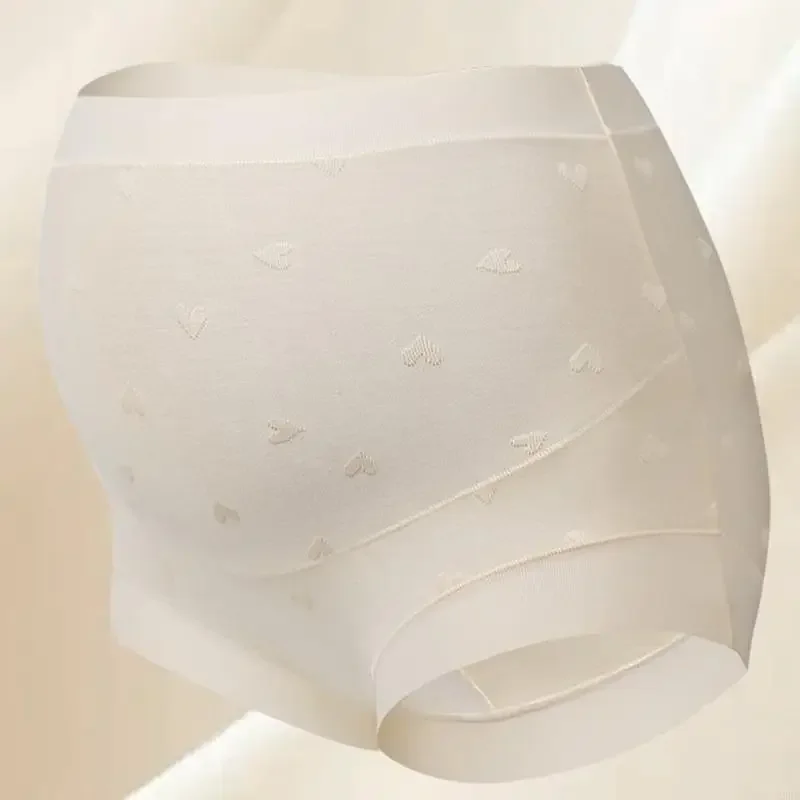 ارتفاع الخصر السراويل الأمومة دعم البطن سلس الأزهار الدانتيل تنفس النسيج لراحة الحمل 15UB