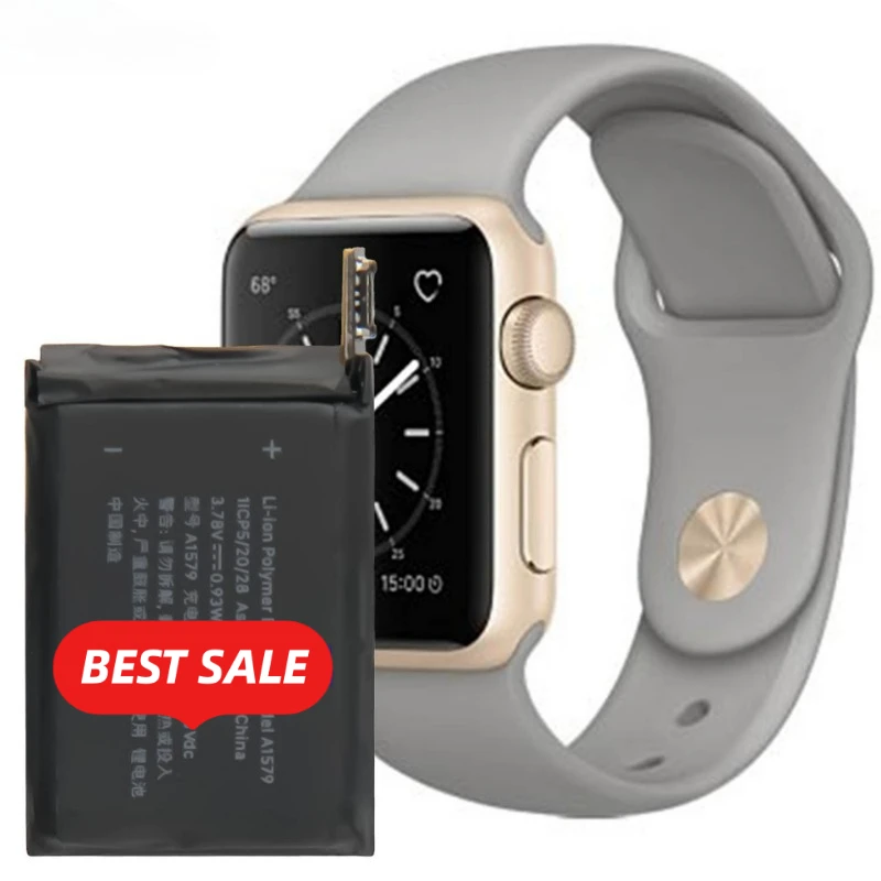 A1579 for IWatch Series 1 42mm A1803 Watch Battery High Quality High Capacity Battery Replacement Bateria Grade A Cell with Tool