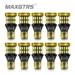 10Pcs W5W 2825 175 LED T10 LED Bulbs Canbus 3014 3030 SMD For Car Parking Position Lights Interior Lights 360 Degree Lighting