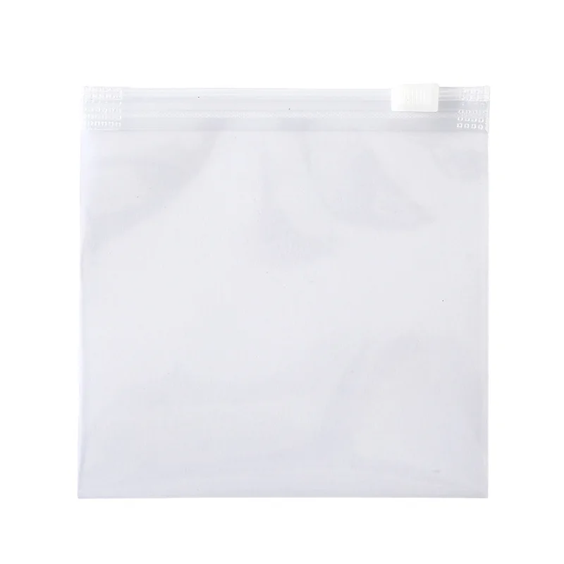 StoBag 50pcs Wholesale Transparent Zipper Bags Pull Loop Packaging Small Clear Pouch Plastic Sealed Earphone Storage Pocket