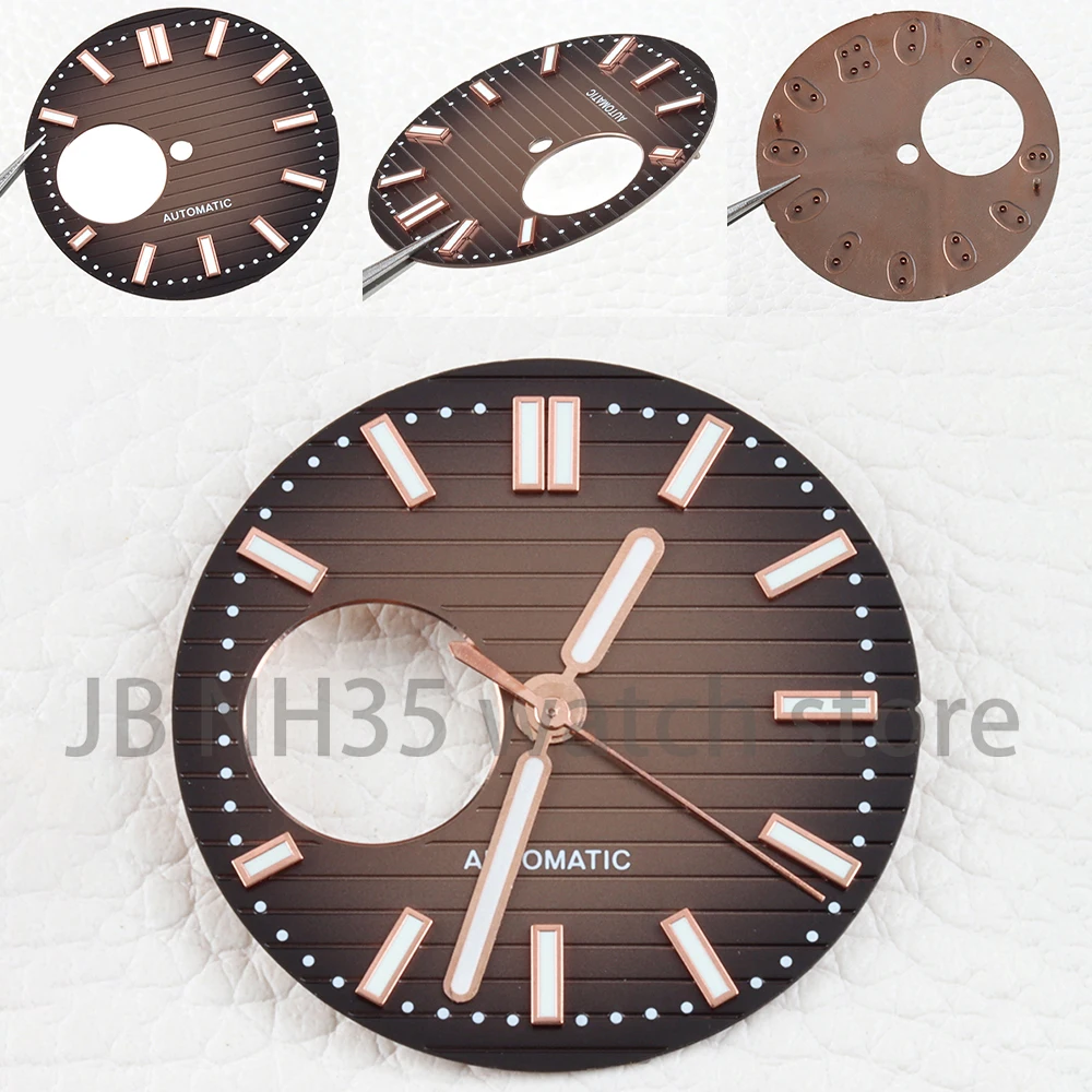 

29.8mm Watch Dial Face NH38 Hollowed Dial for Nautilus NH35 NH36 NH38 Movement Green Luminous Watch Modification Accessories