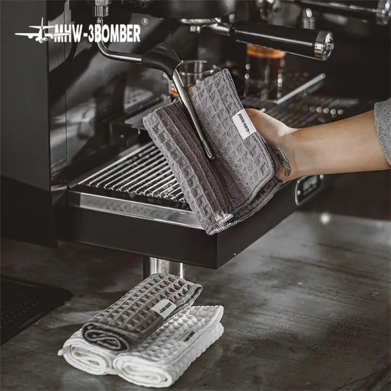 Toallas cuadradas para Barra de café, paños de limpieza Barista, herramientas profesionales para hacer Espresso, accesorios de cocina para el hogar, paquete de 4