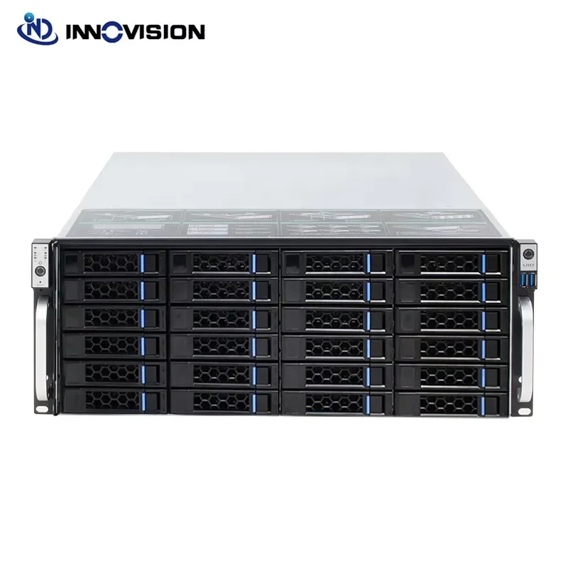 BOLRZO Large Capacity Data 4U Rack 24 Hot Swap Bracket Storage Server Chassis S46524 Big Data Rack Computer Chassis