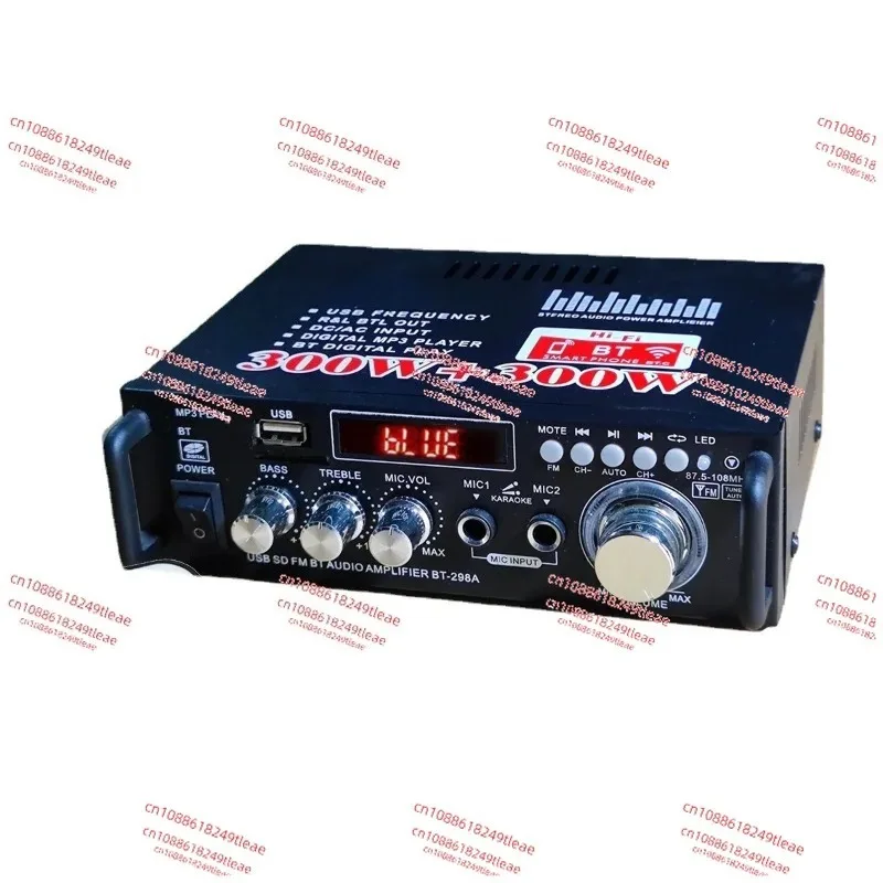 Insert card U disk to receive 298BT small mini Bluetooth power amplifier, power amplifier board, speaker power amplifier