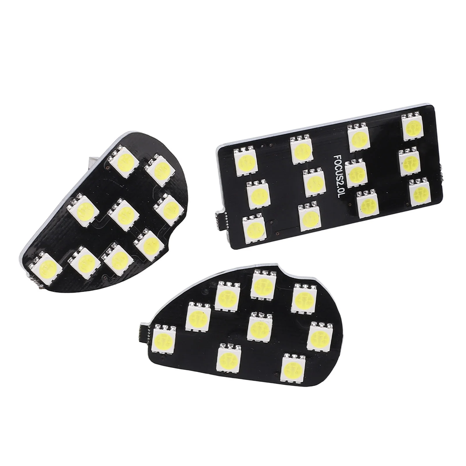 3Pcs Car Interior Reading Lights Dome Light 30 LEDs 12V White Light Replacement for Ford Focus MK2 2007‑2014
